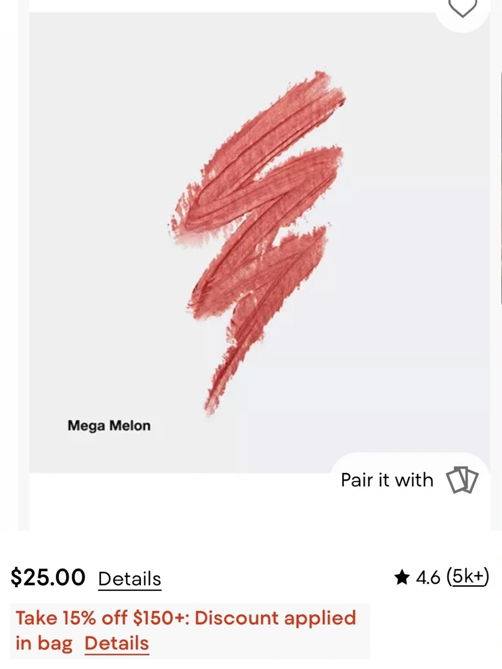 NWT: Clinique Chubby Stick Moisturizing Lip Balm (Mega Melon)